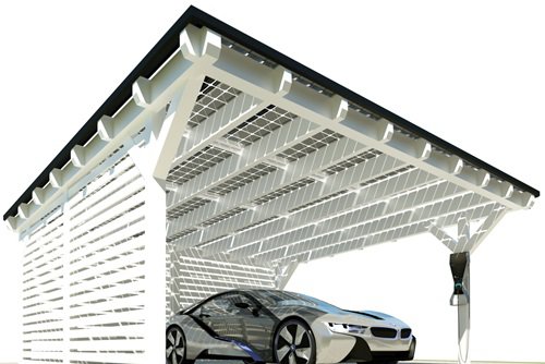 Solarcarport mit speicher